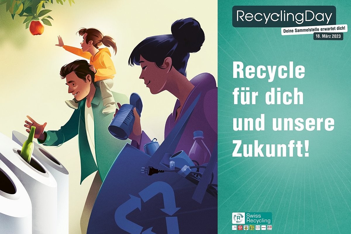 Plakat für den globalen Recycling Day